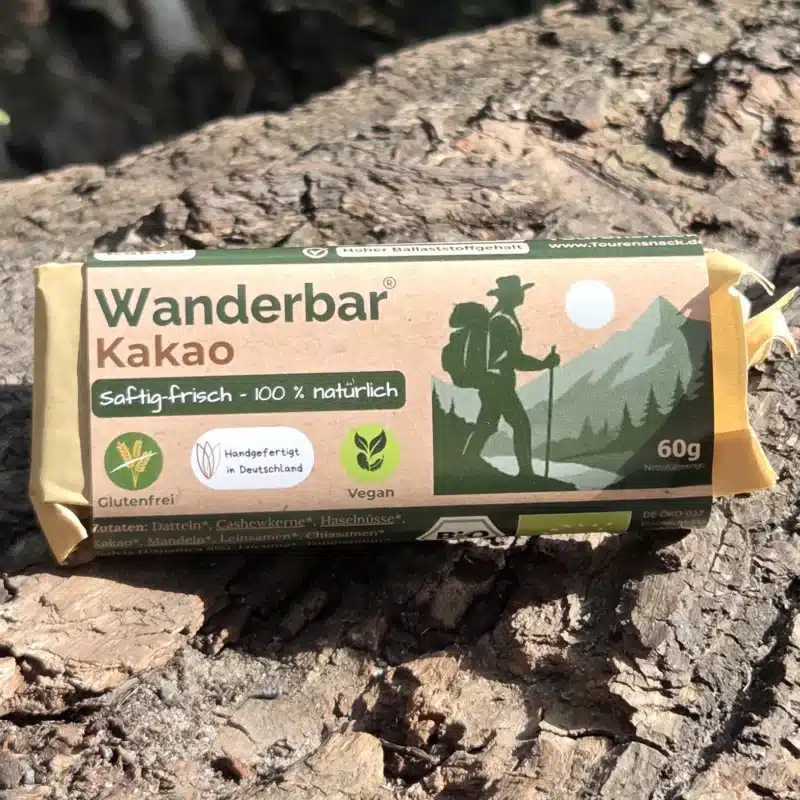 Wanderbar Bio Kakao Riegel zum Wandern