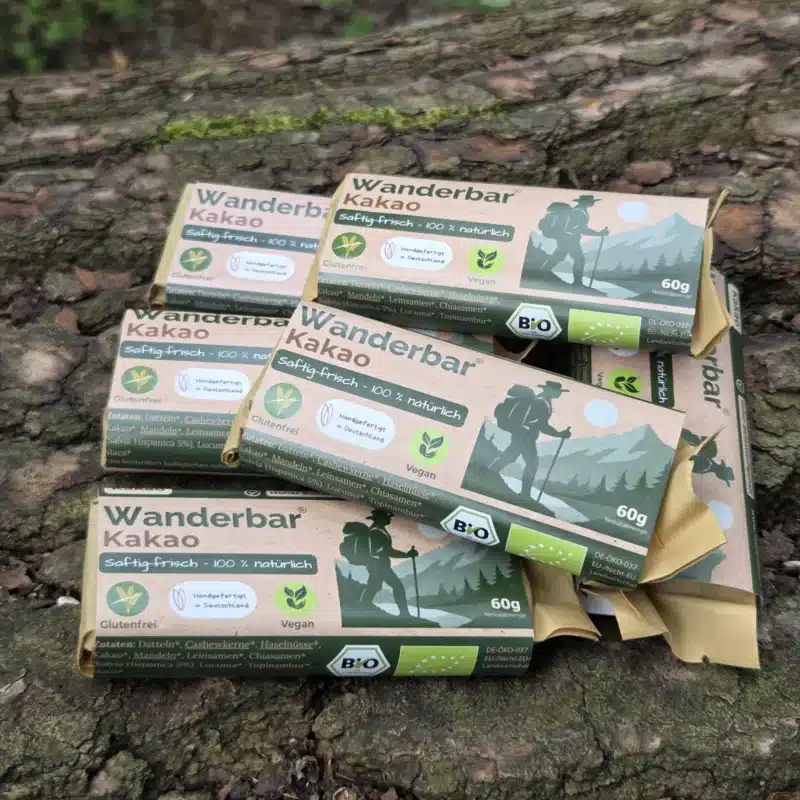Wanderbar-Kakao 20er Paket im Wald