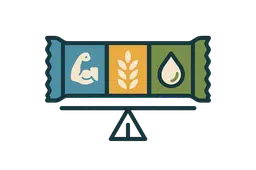 Riegel mit optimalen Verhältnis aus Proteinen, Kohlenhydraten und Fetten